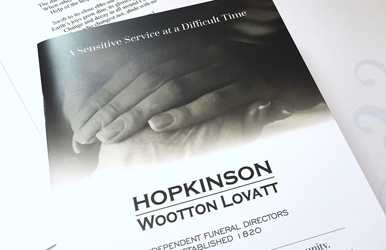 printing for funeral directors