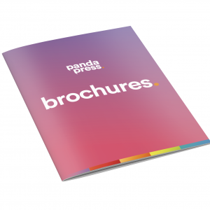 Panda Press designed and printed brochures in a4, a5, a6 or bespoke sizes, saddle stitched